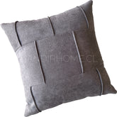 Funda de Cojín Puro Gris Cuadrada