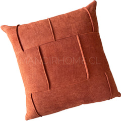 Funda de Cojín Puro Terracota Cuadrada