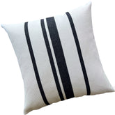 Funda de Cojín Boho Marsella Negro Tejido Cuadrado