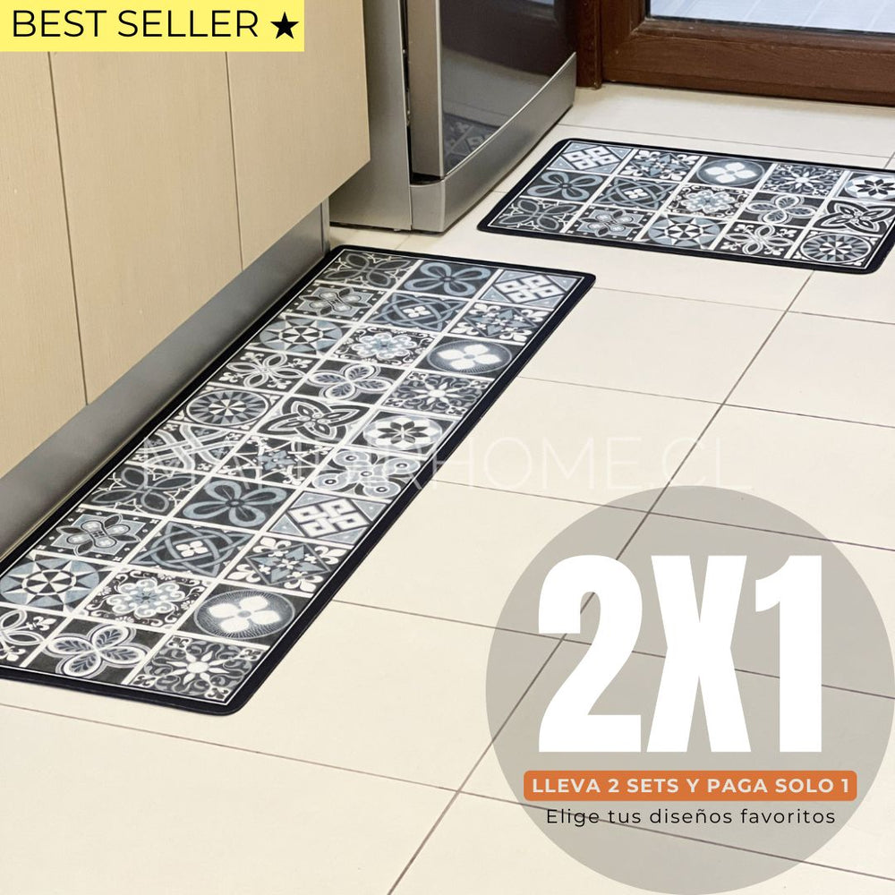 Set de alfombras para cocina antideslizantes fácil limpieza Mandir Home
