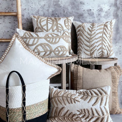 SET 2 NATURAL RÚSTICO YUTE HOJA REDONDA + REGALO