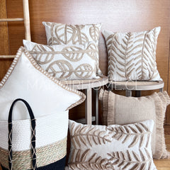 SET 2 NATURAL RÚSTICO YUTE HOJA ALARGADA + REGALO