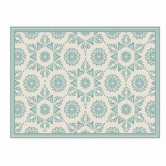 Alfombra Vinílica Hindu Turquesa Menta 220x140cms/ A PEDIDO