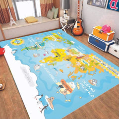 Alfombra Vinílica Mapa Mundi 110x140cms/A PEDIDO