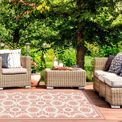 Alfombra Vinílica Hindu Coral 220x140cms/ A PEDIDO