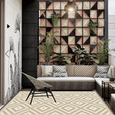 Alfombra Vinílica Rombo Arena 220x140cms/ A PEDIDO