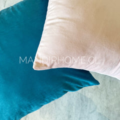 Funda de Cojín Velvet Liso Turquesa