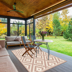 Alfombra Vinílica Rombo Rosado Pastel 220x140cms/ A PEDIDO