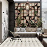 Alfombra Vinílica Baldosa Clásica Amarilla 220x140cms/ A PEDIDO