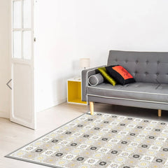 Alfombra Vinílica Baldosa Clásica Amarilla 220x140cms/ A PEDIDO