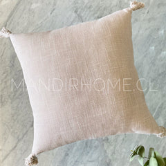 Funda de Cojín Simple Crudo Cuadrada
