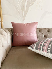 ¡Queda 1! Funda Cojín Eco Cuero Palo Rosa 45x45cms