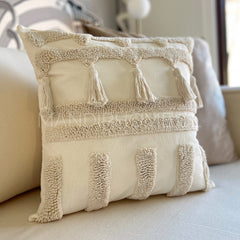 Funda de Cojín Tribu Crudo Cuadrado