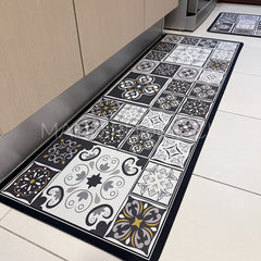 ¡NEW! Set Alfombras de Cocina Vintage Tostado Antideslizante y Absorbente