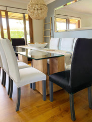 Pack 8 Fundas de Silla Blanco/ Confección Nacional