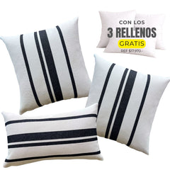 3 FUNDAS MARSELLA + RELLENOS