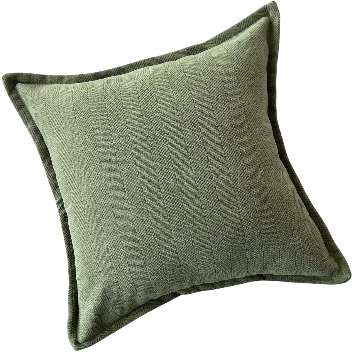 Funda de Cojín Pestaña Verde Cuadrada