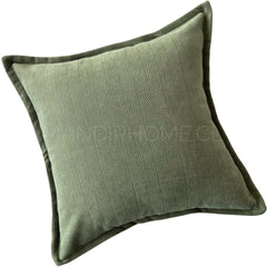 Funda de Cojín Pestaña Verde Cuadrada