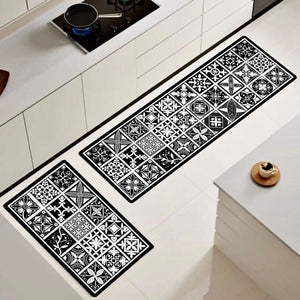 ¡NEW! Set Alfombras de Cocina Baldosas Helipse Antideslizante y Absorbente