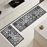 ¡NEW! Set Alfombras de Cocina Baldosas Helipse Antideslizante y Absorbente