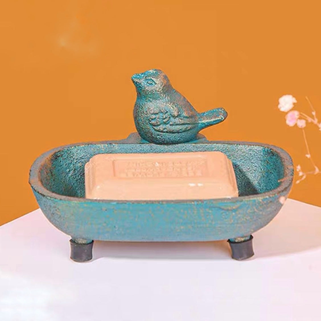 Jabonera Hierro Fundido Pajarito 13x6,5cms