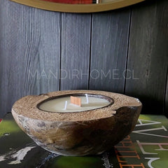 Vela Aroma de Coco Natural 210grs