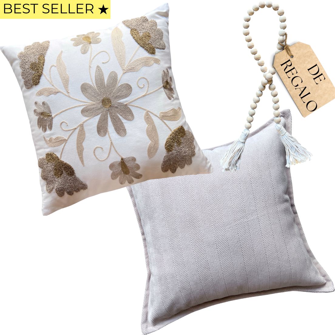 SET 2 FUNDAS ESTELA Y BEIGE PESTAÑA + REGALO