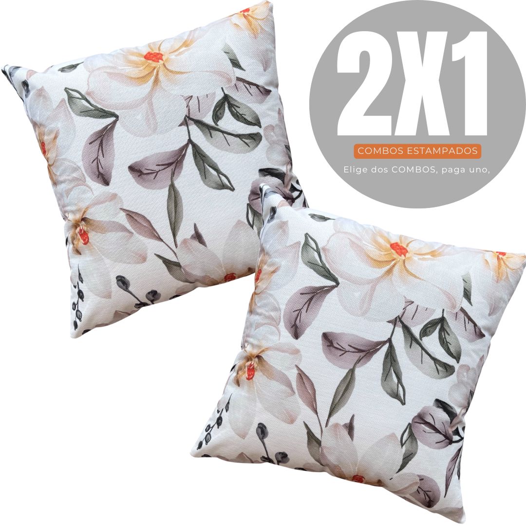 2X1 COMBOS ESTAMPADOS ELISA 45X45cms