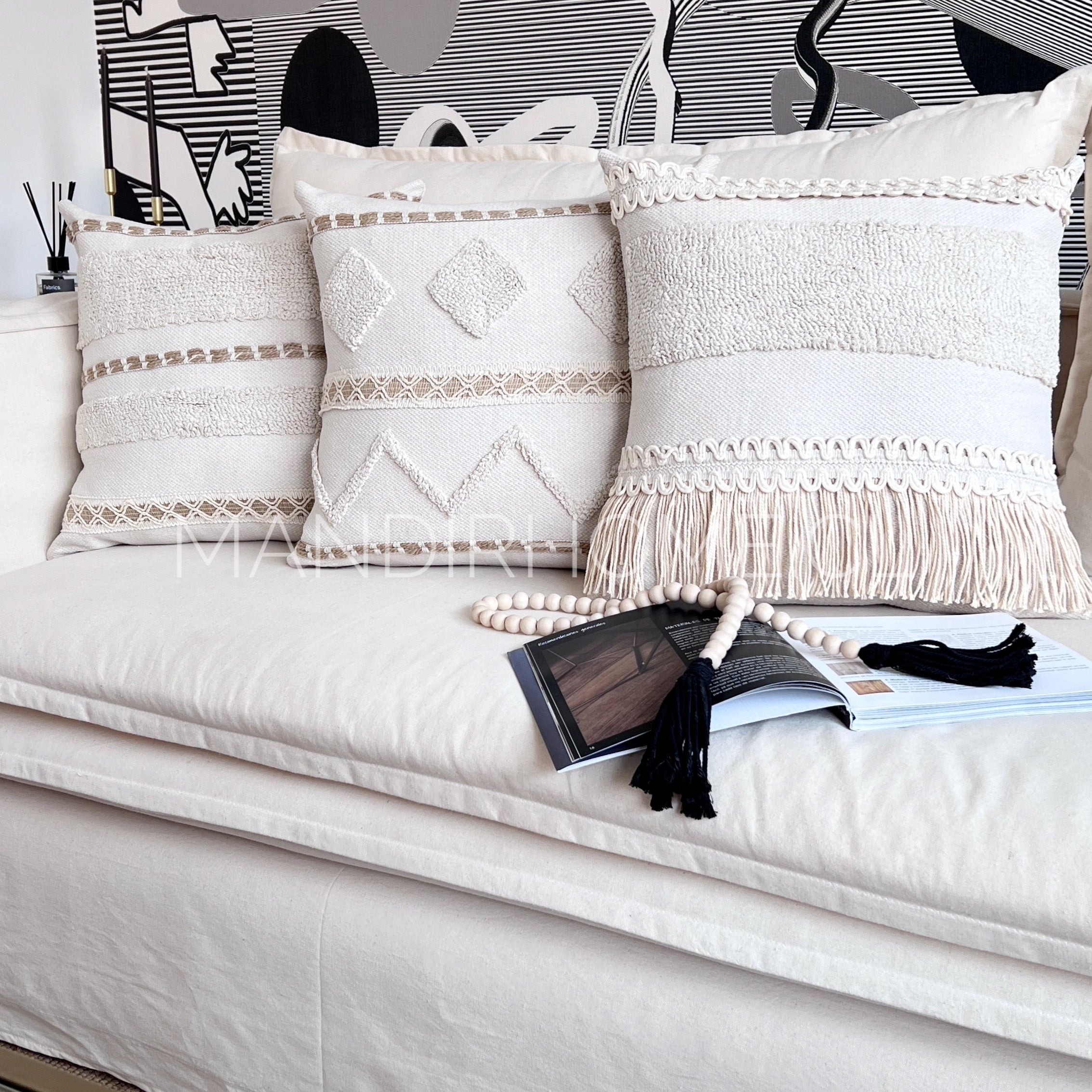 Funda de Cojín Premium Bohemia Luis Cuadrada