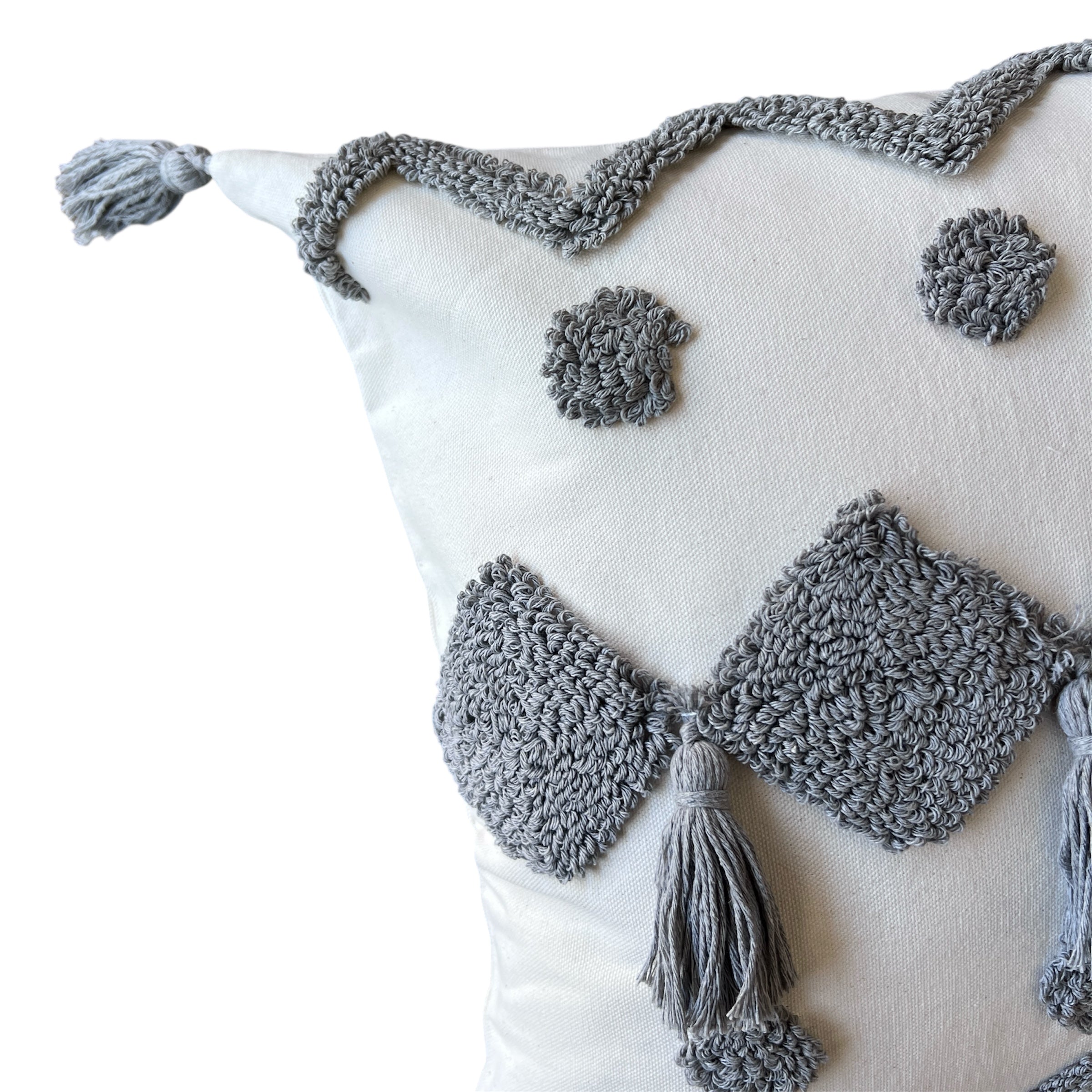 Funda de Cojín Tribu Gris Cuadrado