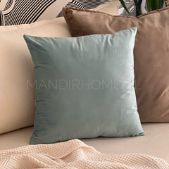 Funda de Cojín Velvet Liso Menta