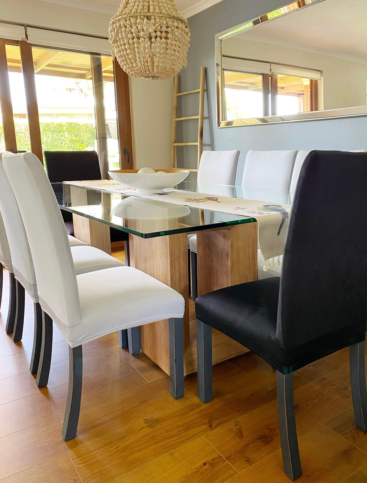 Pack 8 Fundas de Silla Negro/ Confección Nacional