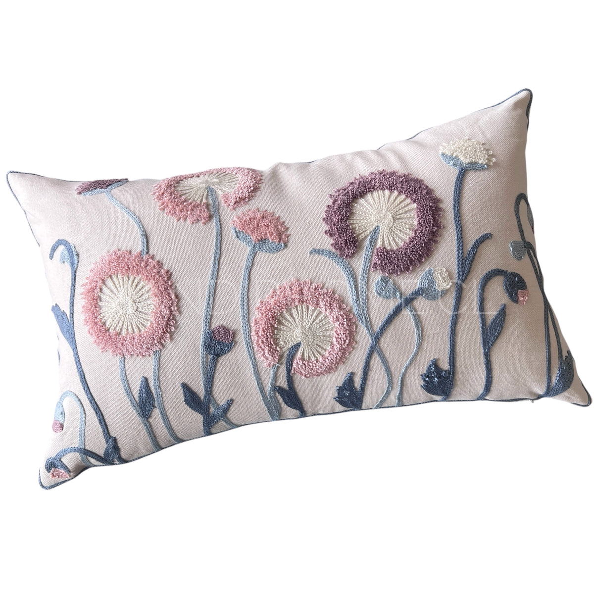 Funda de Cojín Bordada Frutillar 50x30cms