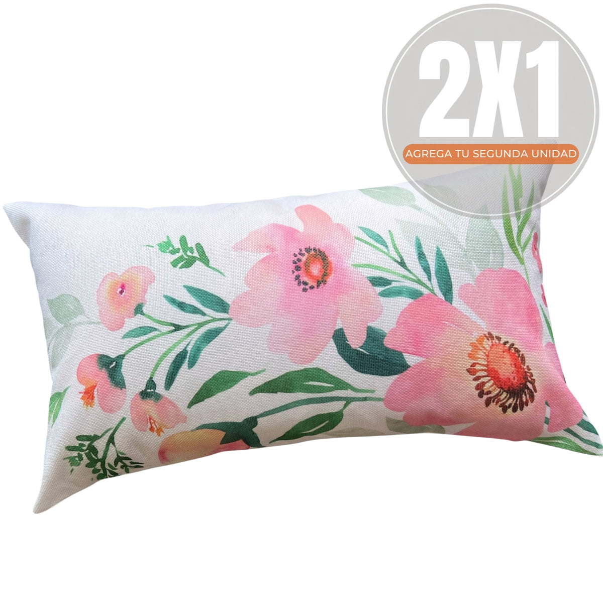 Fundas de Cojín Estampadas Flores Rectangular Interior y Exterior | Mandir Home