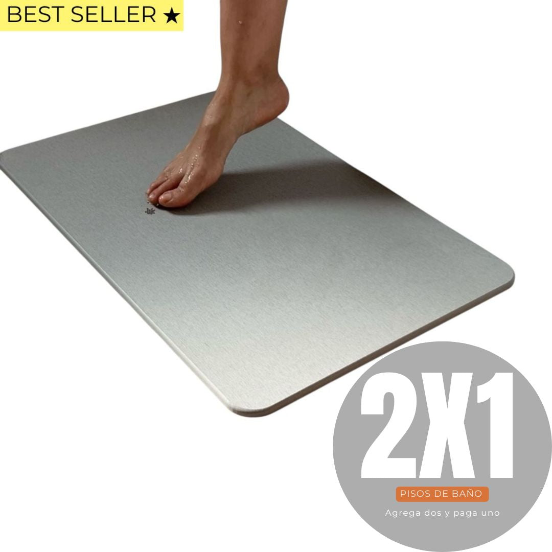 Piso Antibacterial Secado Ultra Rápido Original Diatomitas 60x40cms