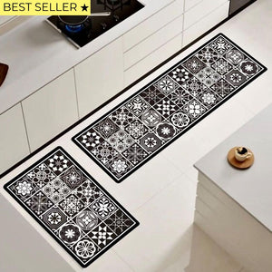 ¡NEW! Set Alfombras de Cocina Baldosas Mandala 2 Antideslizante y Absorbente