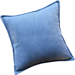 Funda de Cojín Pestaña Azul Cuadrada