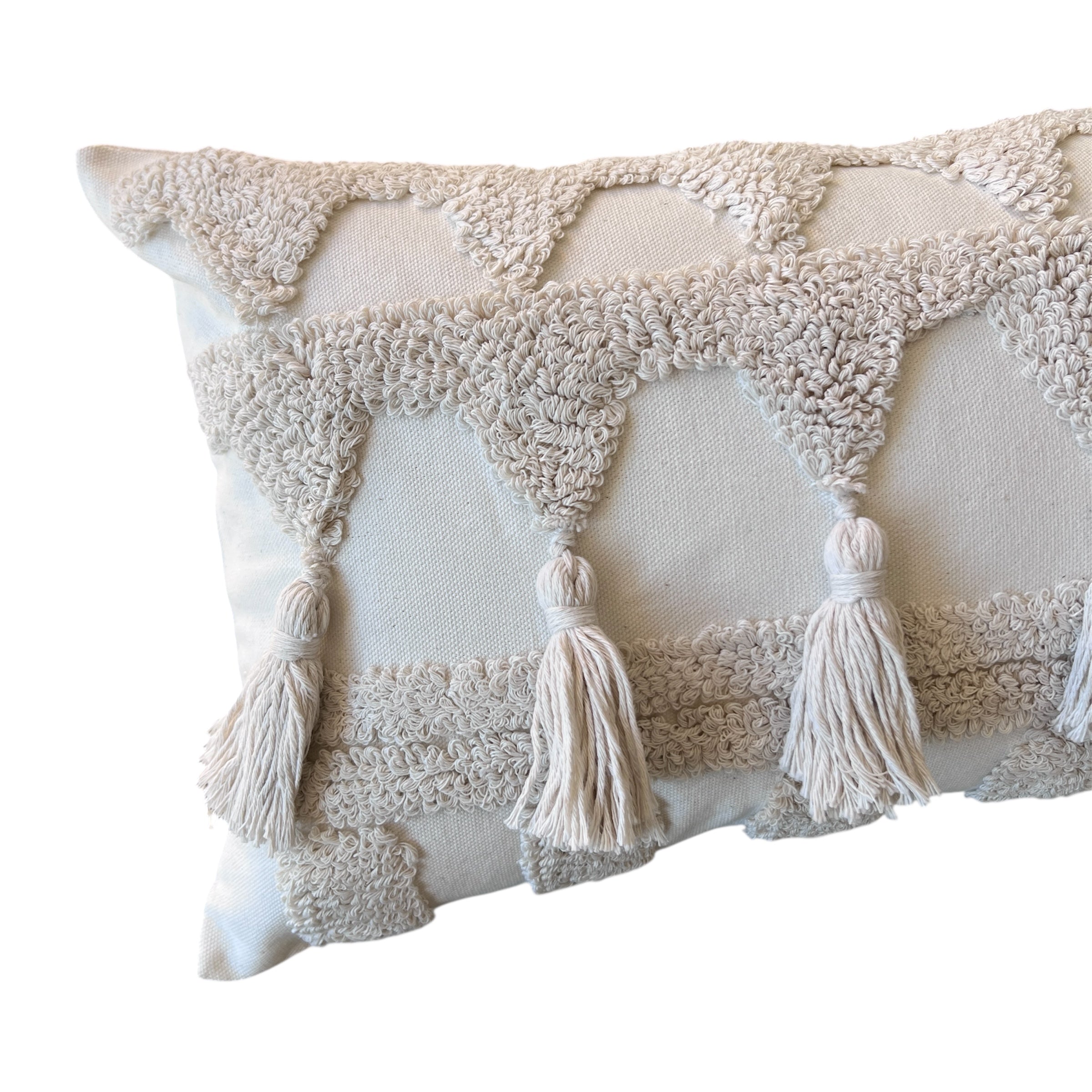 Funda de Cojín Tribu Crudo Rectangular