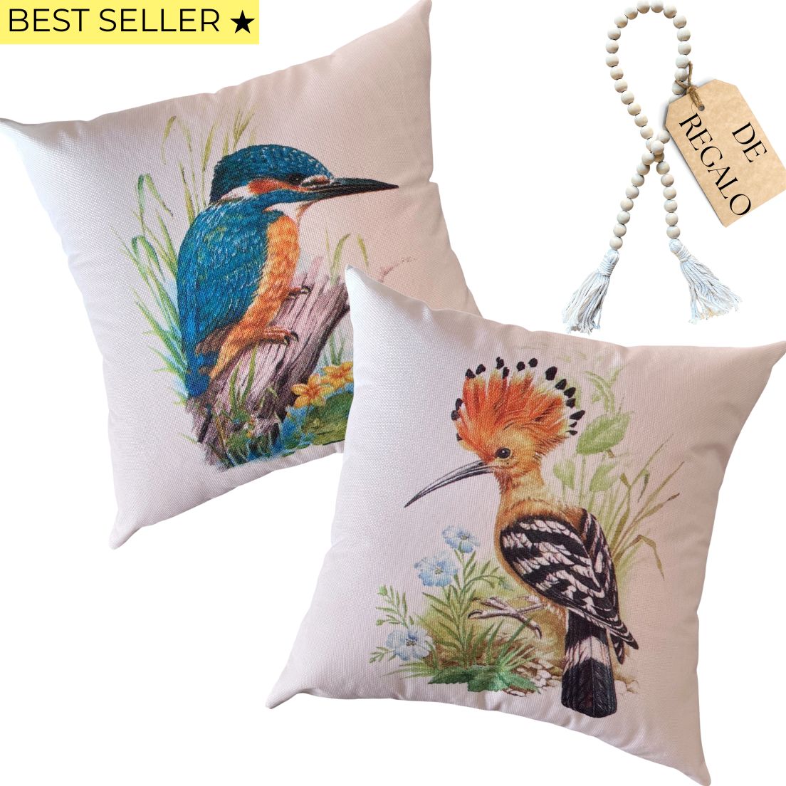 SET 2 FUNDAS ESTAMPADAS - BOTÁNICO 2 + REGALO