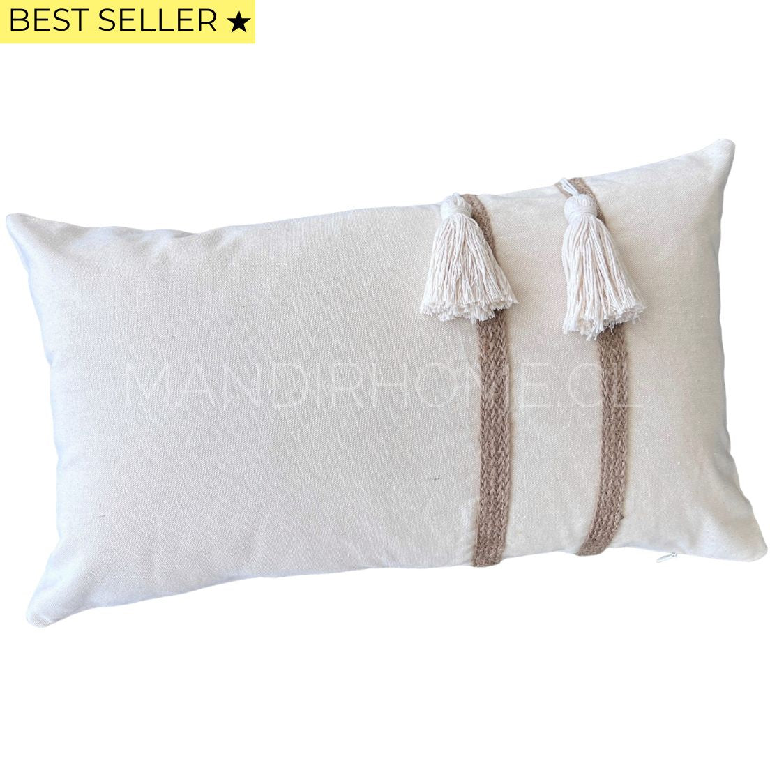 Funda Bohemia Simona Rústico Yute Rectangular