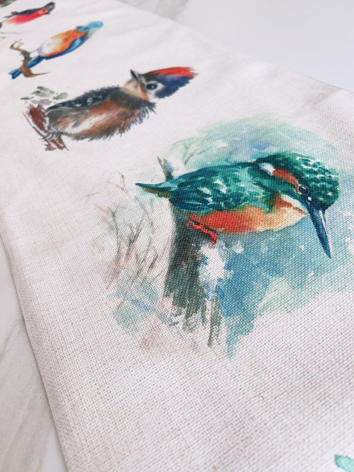 Camino de Mesa Aves Colección Lona 225x33cms