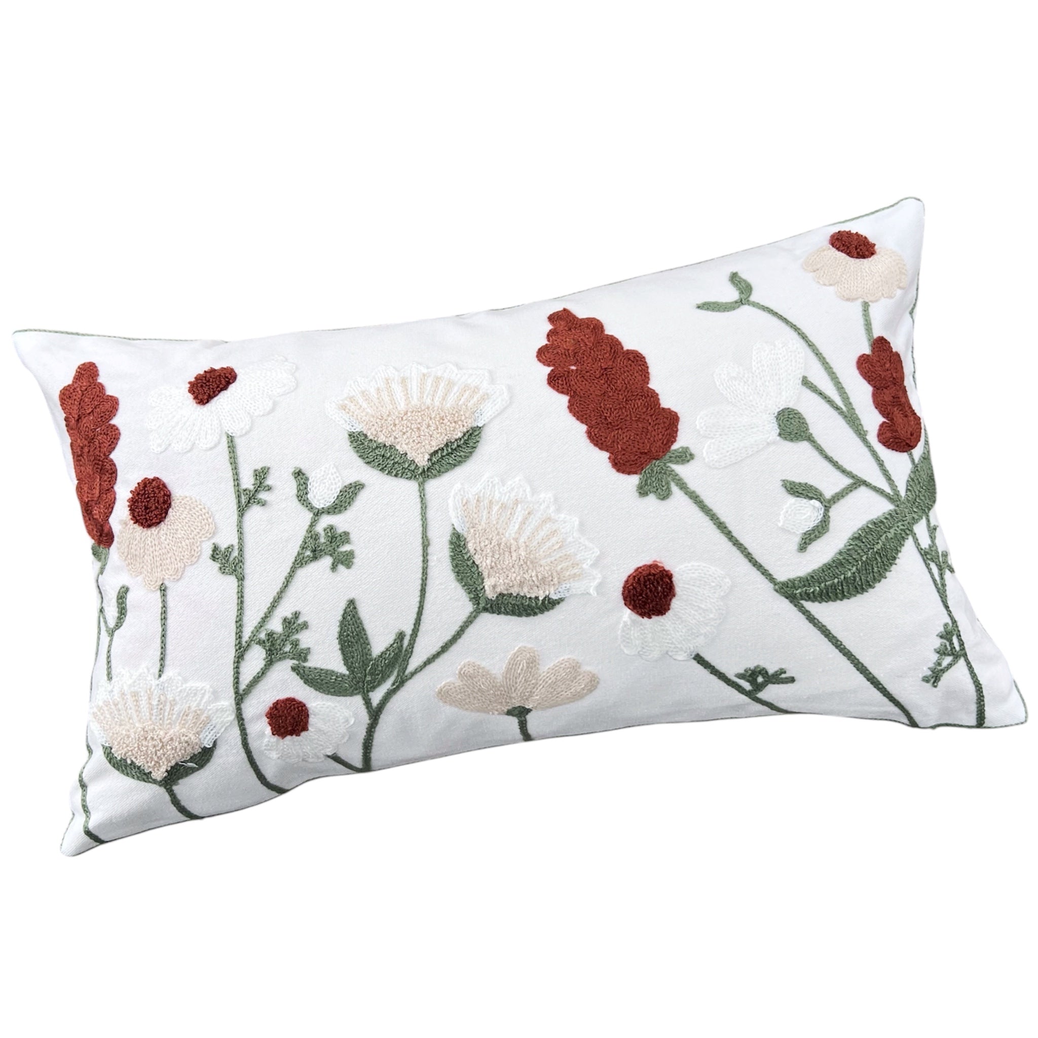 Funda de Cojín Bordado Toscana Cuadrada 50x30cms