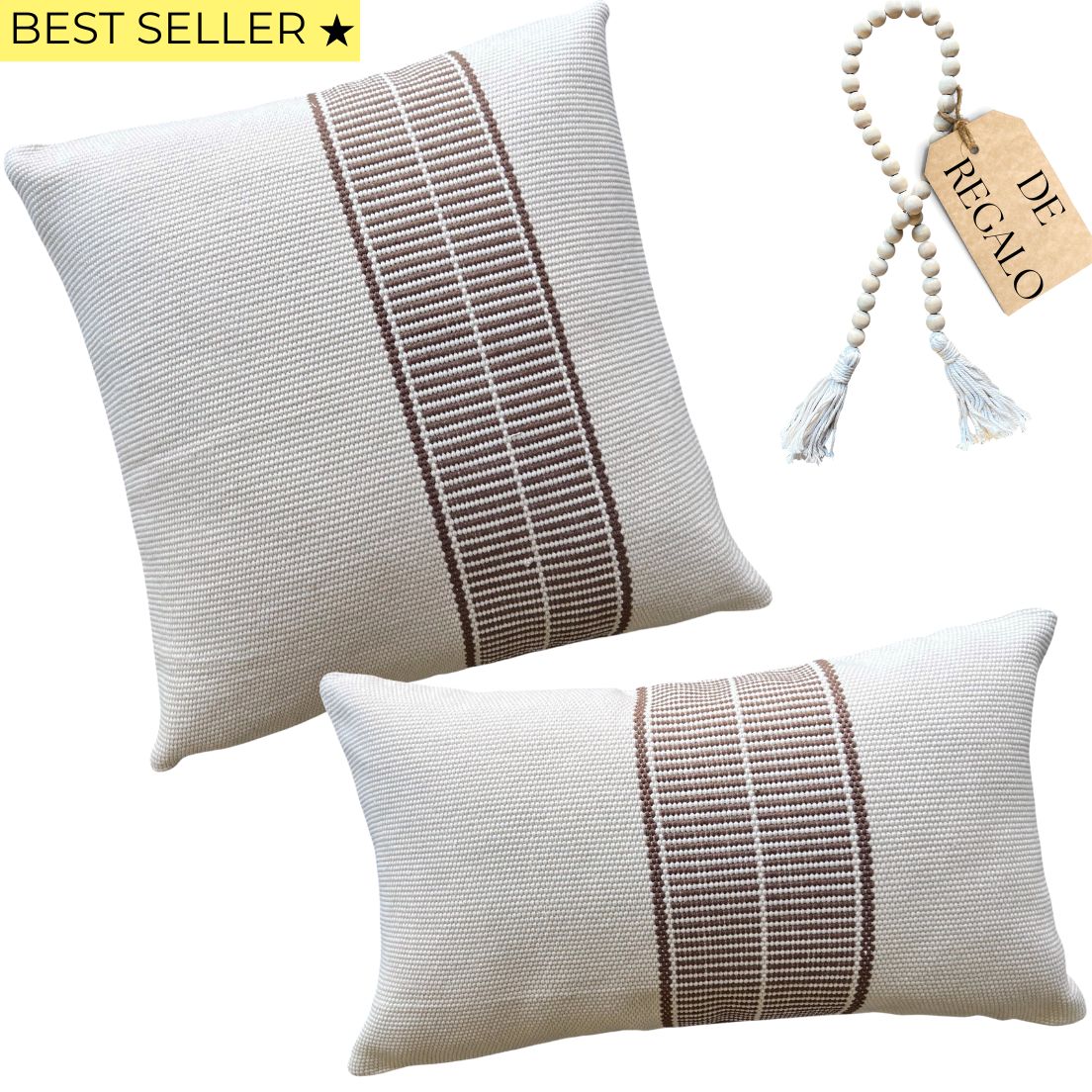 SET 2 FUNDAS ORIGEN - ESTILO NATURAL CHIC + REGALO