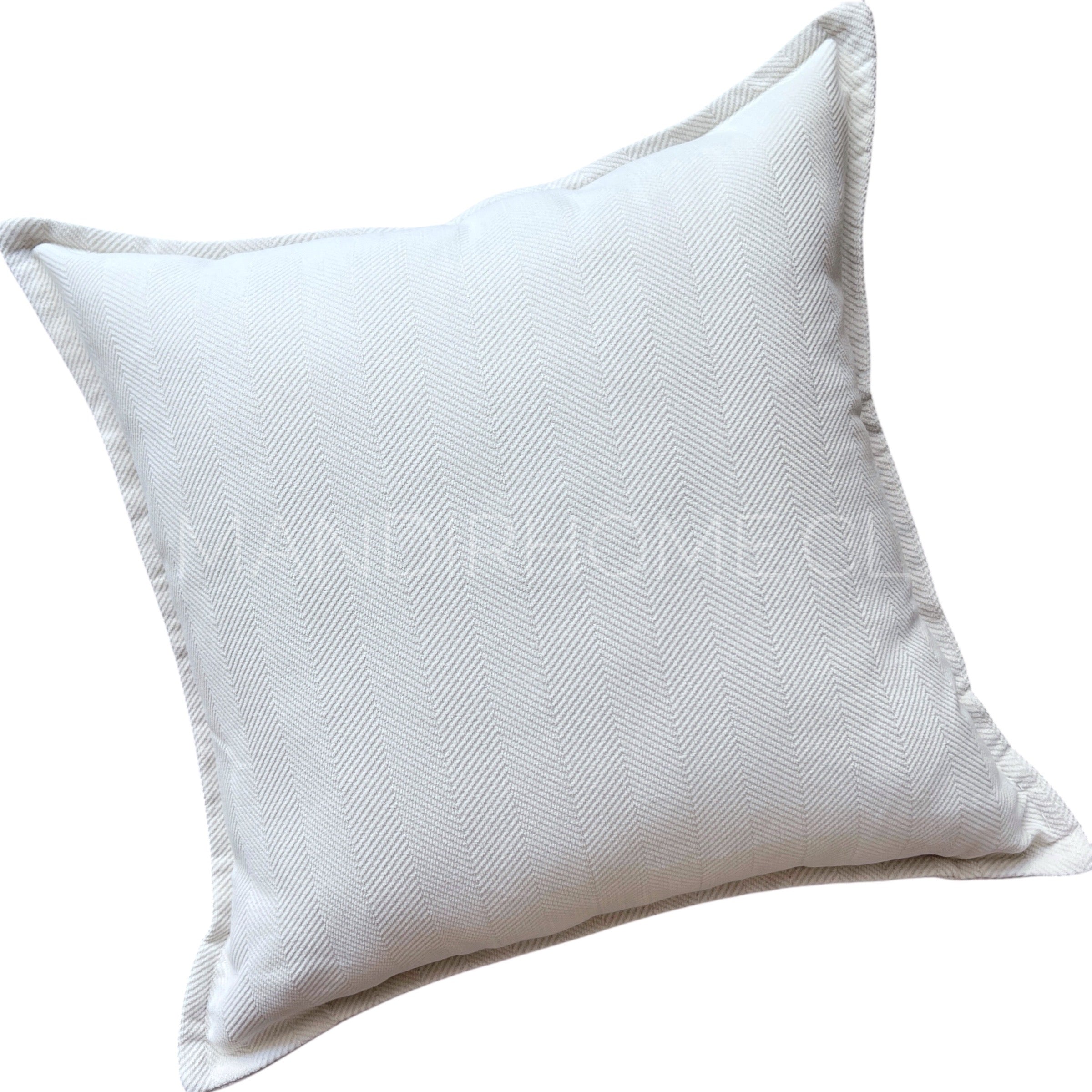 Funda de Cojín Pestaña Crudo Cuadrada