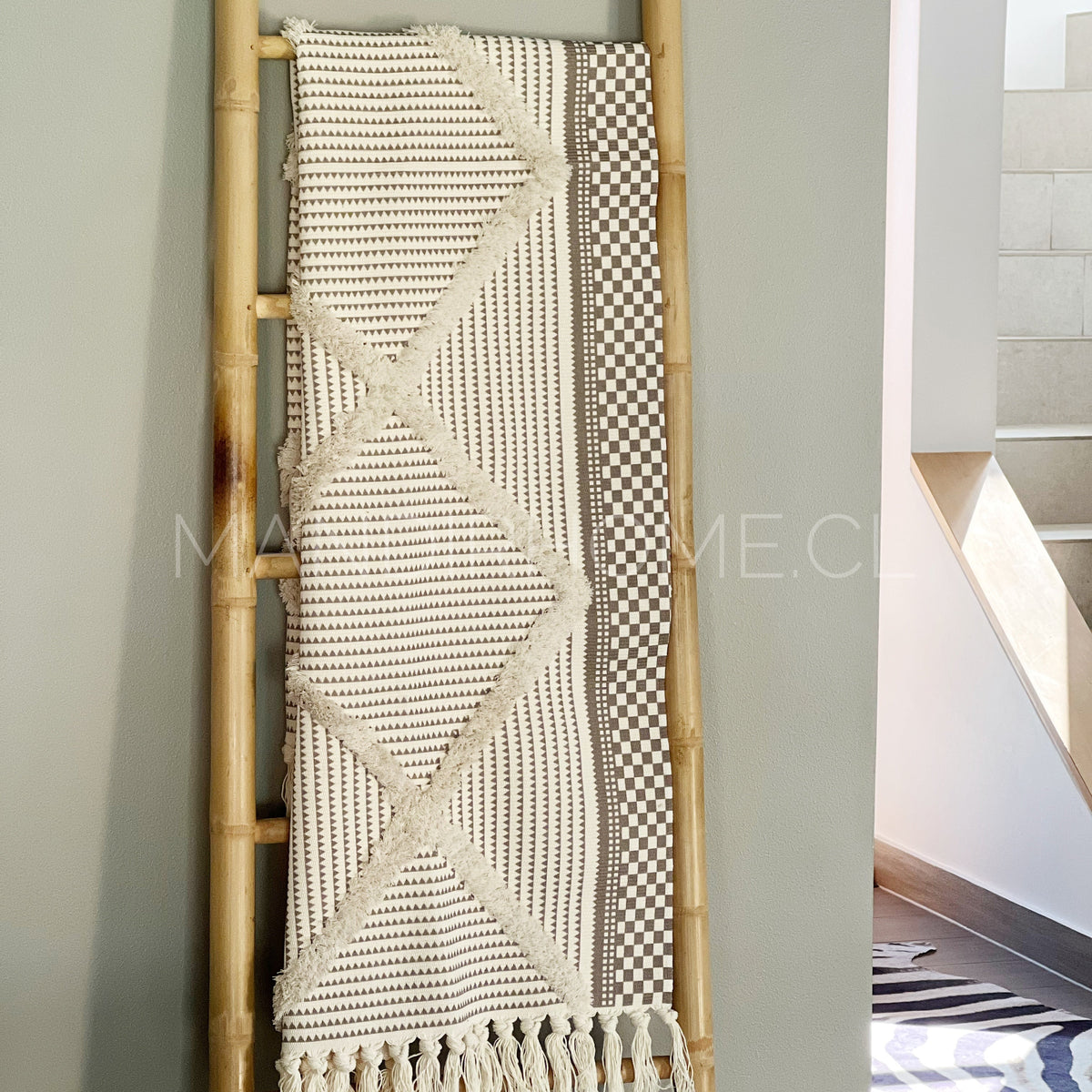 Textil Decorativo Piecera Antonia/ Alfombra Estampado Kelim Beige