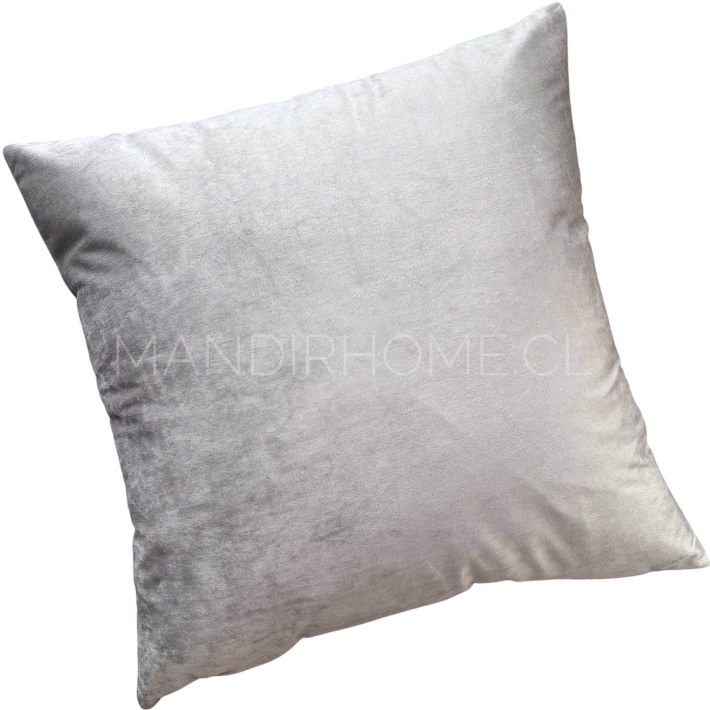 Funda de Cojín Velvet Liso Gris
