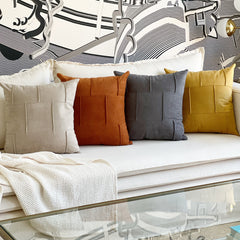 Funda de Cojín Puro Terracota Cuadrada