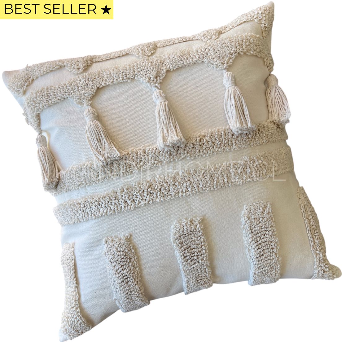 Funda de Cojín Tribu Crudo Cuadrado