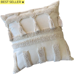 Funda de Cojín Tribu Crudo Cuadrado