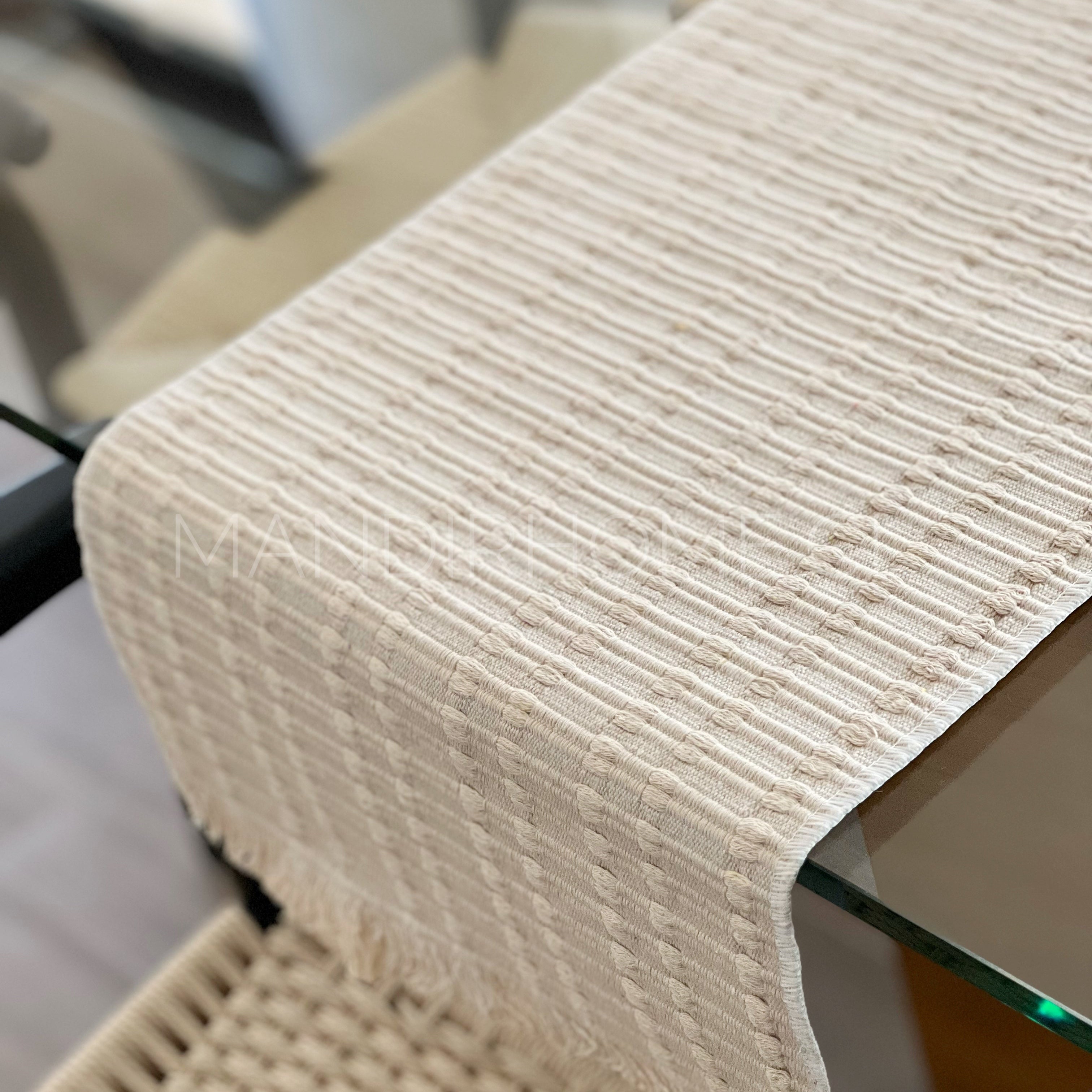 Camino de Mesa Tejido Crudo 180x35cms